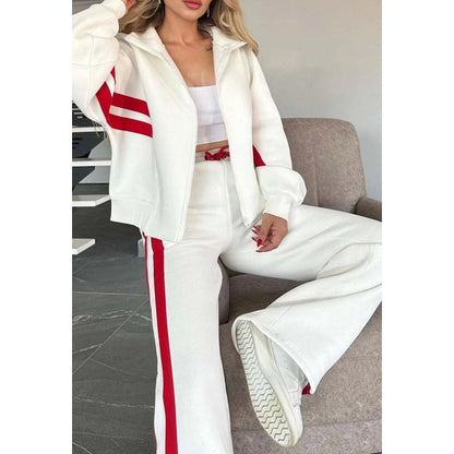 Ensemble Sport Chic Femme Deux Pièces Coupe Flatteuse