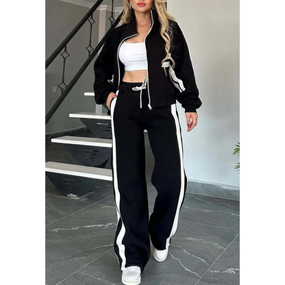 Ensemble Sport Chic Femme Deux Pièces Coupe Flatteuse