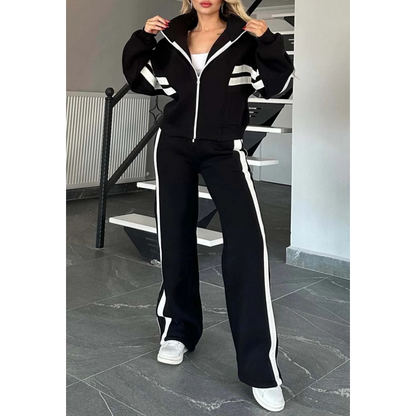 Ensemble Sport Chic Femme Deux Pièces Coupe Flatteuse