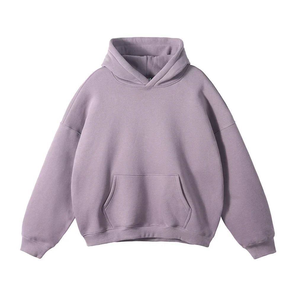 Sweat à capuche violet pour femme, style décontracté, manches longues, poche kangourou, idéal pour l'automne et l'hiver, mode tendance.
