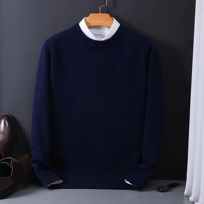 Pull Homme Col Rond Classique Maille Douce