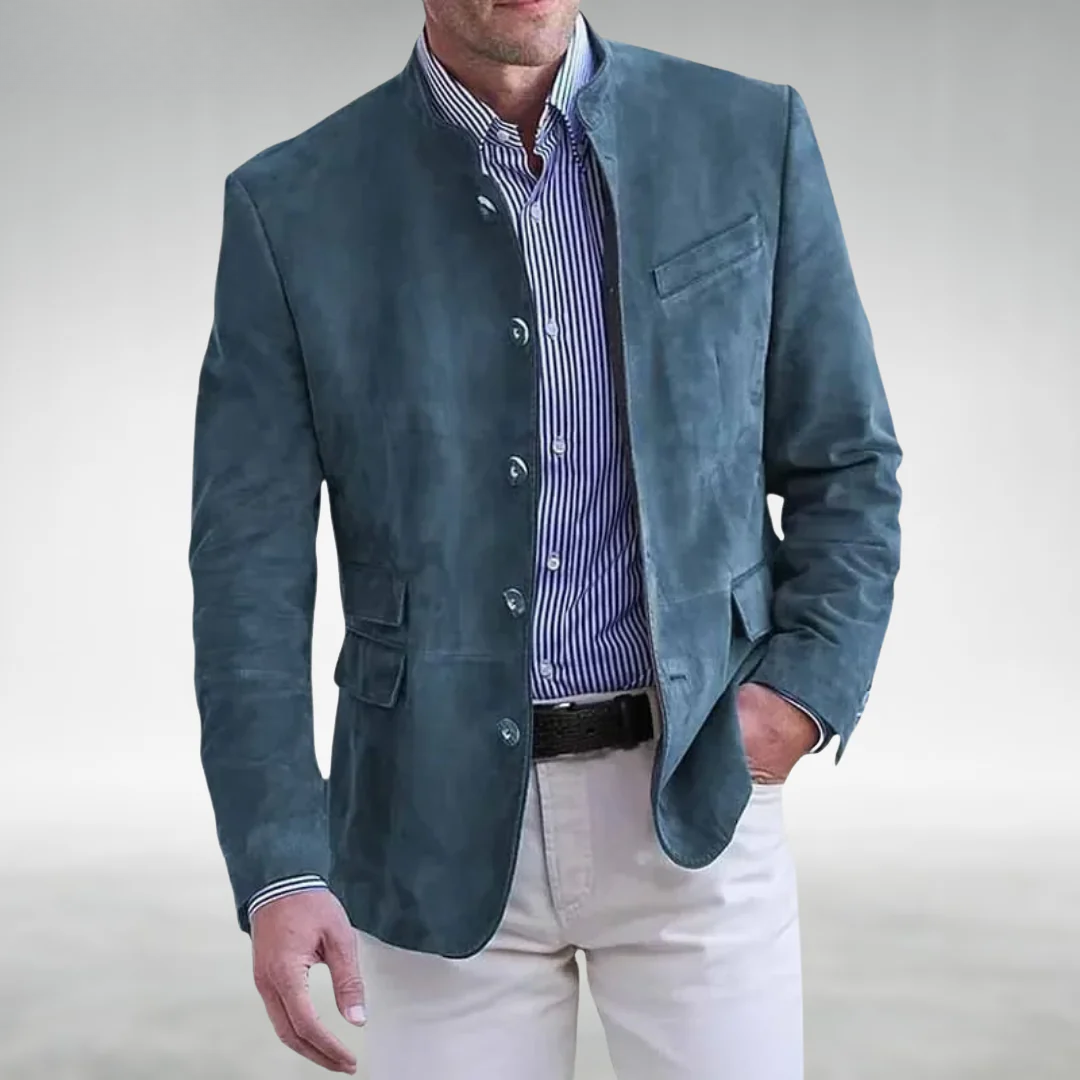 Veste Élégante Homme Polyvalente en Daim 1