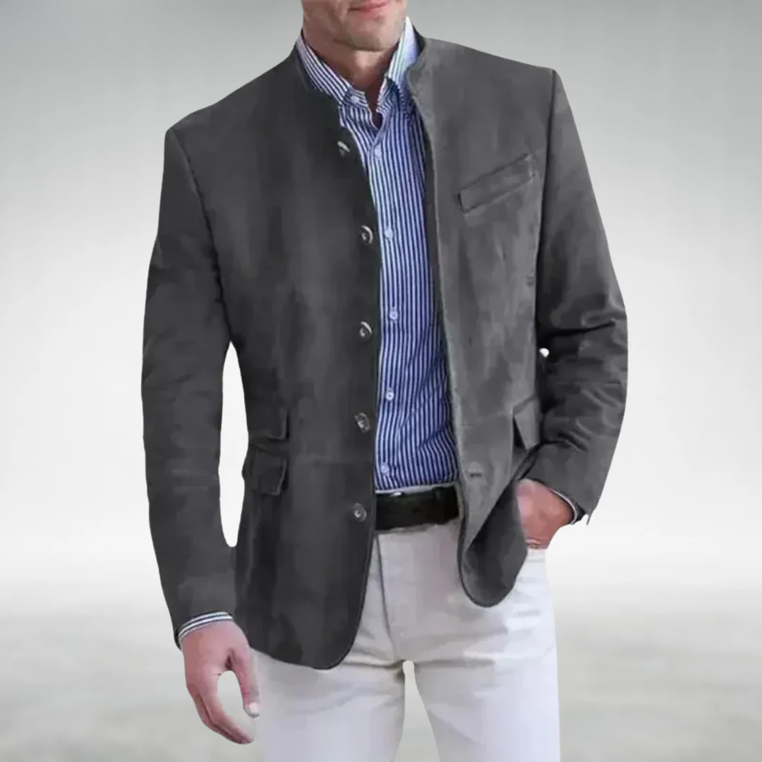 Veste Élégante Homme Polyvalente en Daim 2