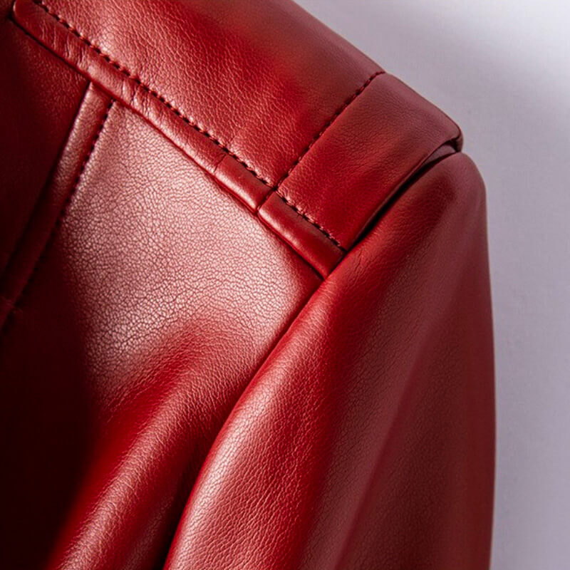 Veste Femme Élégante en Cuir 8