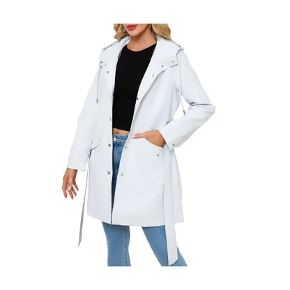 Veste Femme Trench Élégante avec Ceinture 4