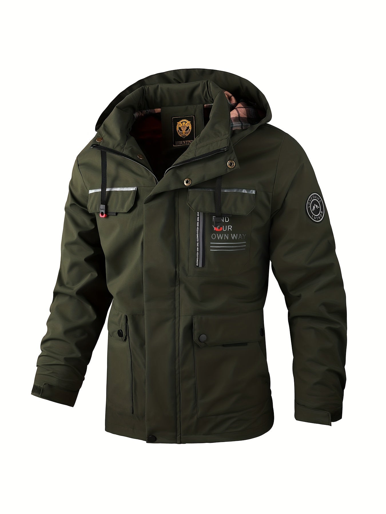 Gudric | Winterjas voor heren – waterdicht, winddicht, ademend, met capuchon, casual en sportief