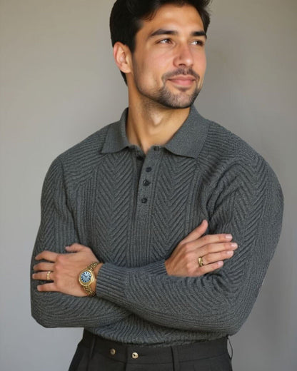 KK™ | Pullover i Bomuld med V-hals