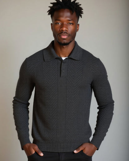 KK™ | Pullover i Bomuld med V-hals