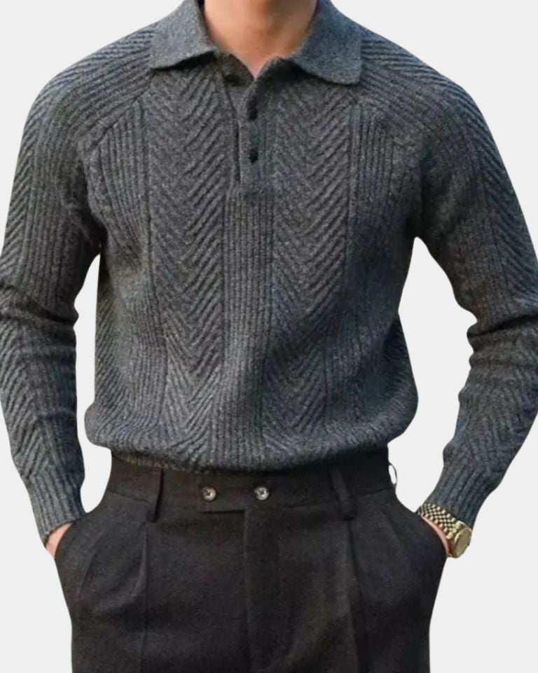 KK™ | Pullover i Bomuld med V-hals