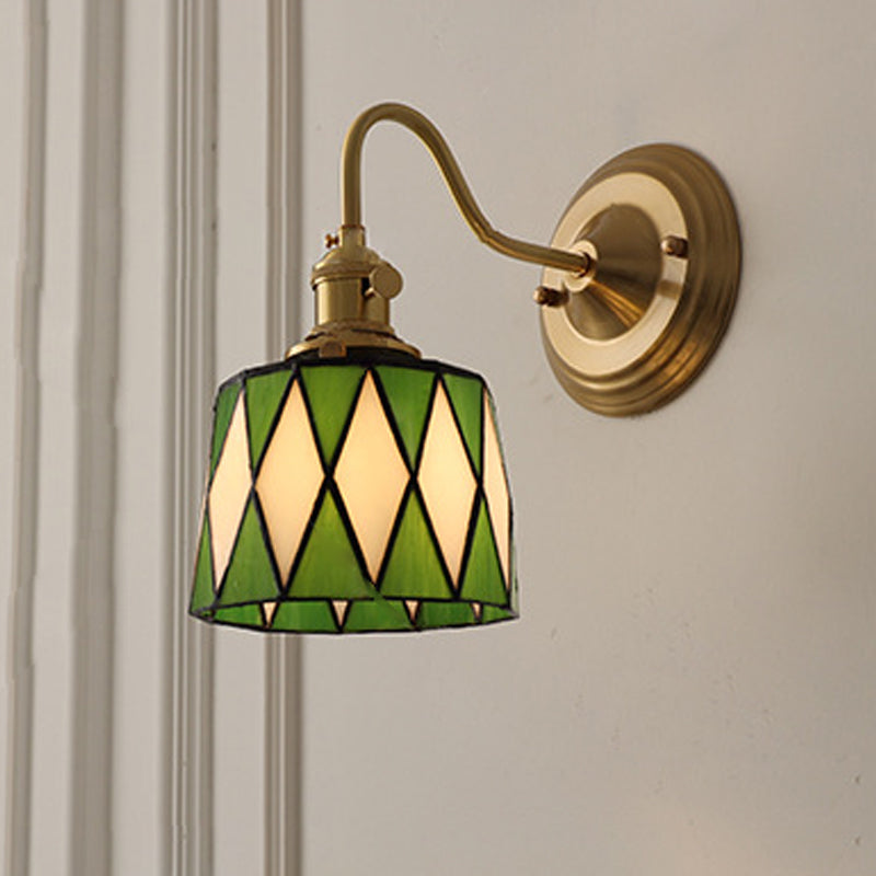 Sierano - Vintage Tiffany Glazen Wandlamp