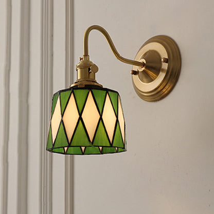 Sierano - Vintage Tiffany Glazen Wandlamp