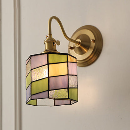 Sierano - Vintage Tiffany Glazen Wandlamp