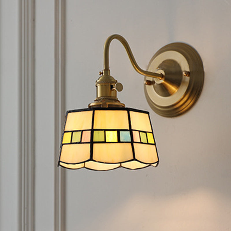 Sierano - Vintage Tiffany Glazen Wandlamp