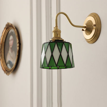 Sierano - Vintage Tiffany Glazen Wandlamp