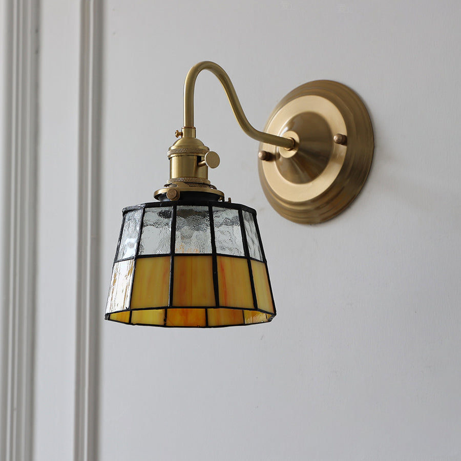 Sierano - Vintage Tiffany Glazen Wandlamp