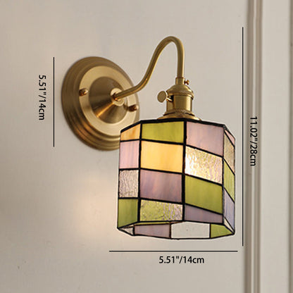 Sierano - Vintage Tiffany Glazen Wandlamp