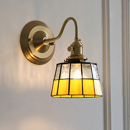 Sierano - Vintage Tiffany Glazen Wandlamp