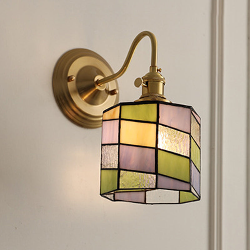 Sierano - Vintage Tiffany Glazen Wandlamp