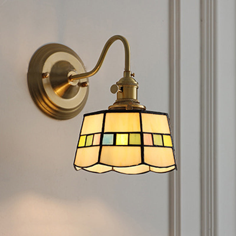 Sierano - Vintage Tiffany Glazen Wandlamp