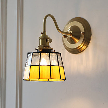 Sierano - Vintage Tiffany Glazen Wandlamp