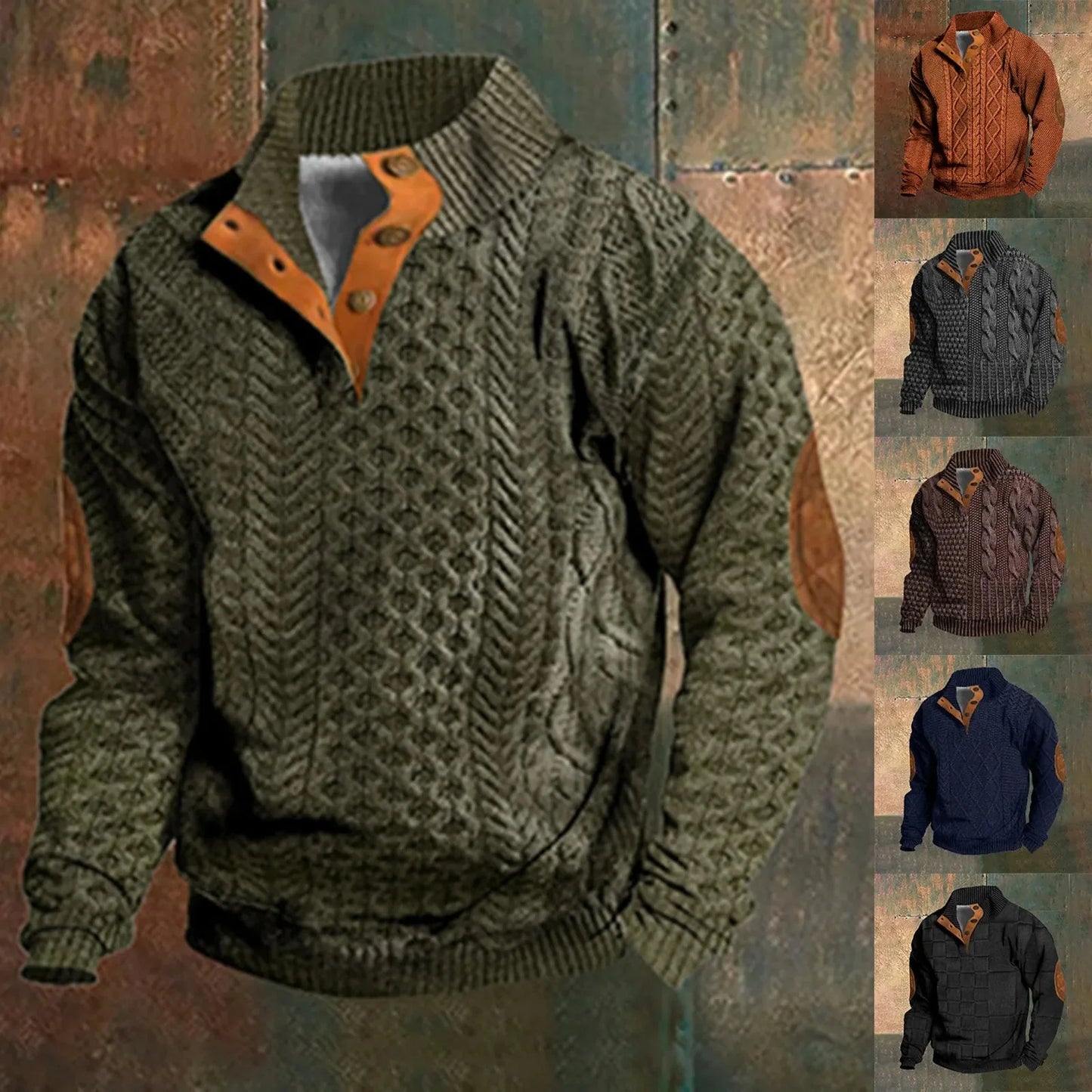 Men's Casual Retro Cashmere Shirt