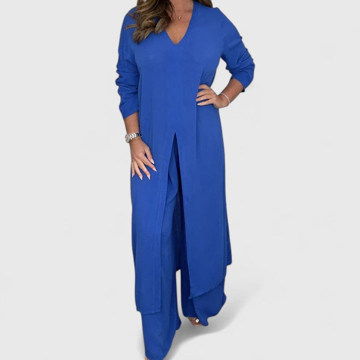 Carmella in Blue - lifestyle view - Jane London