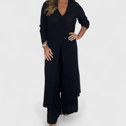Carmella in Black - full length view - Jane London