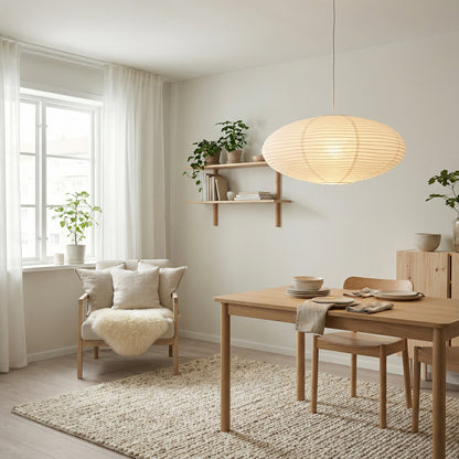 Wabi's Paper Pendant Light | Contemporary Ceiling Light 3
