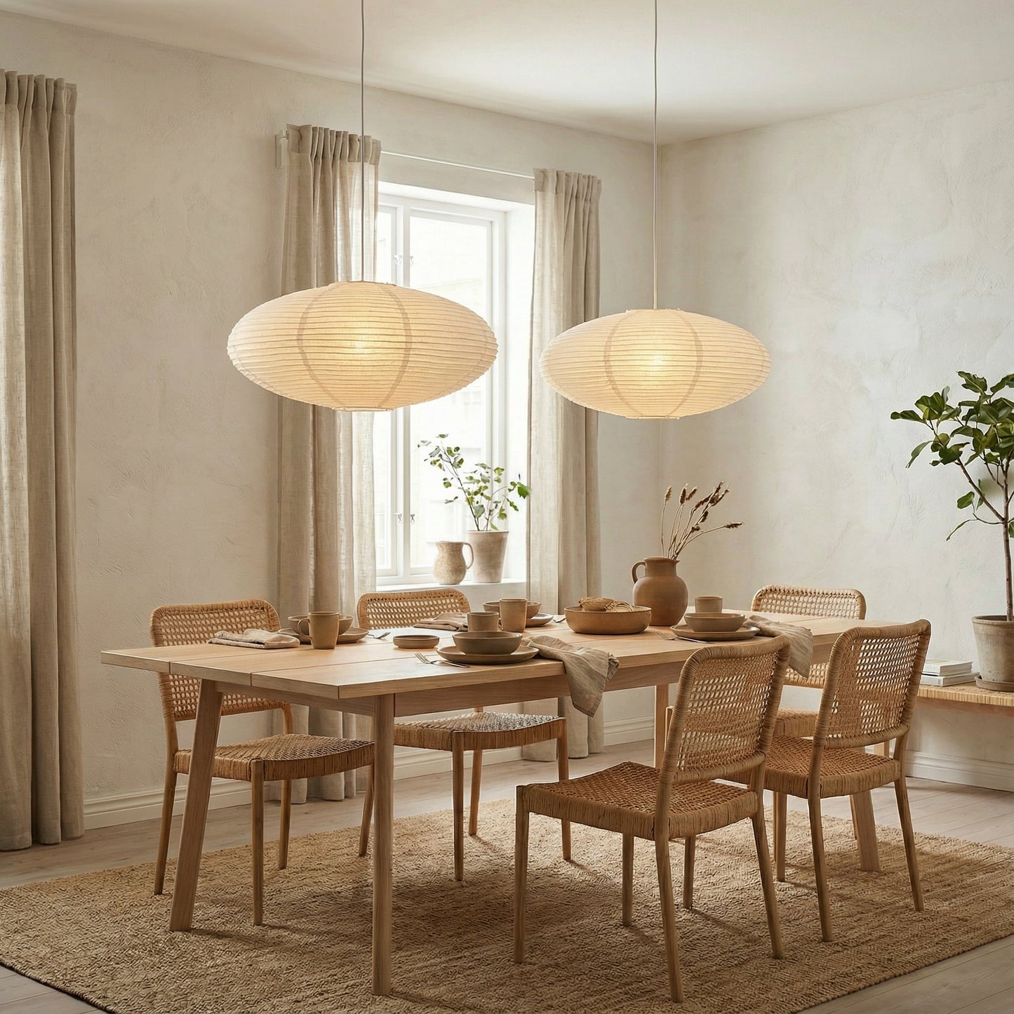 Wabi's Paper Pendant Light | Contemporary Ceiling Light 4