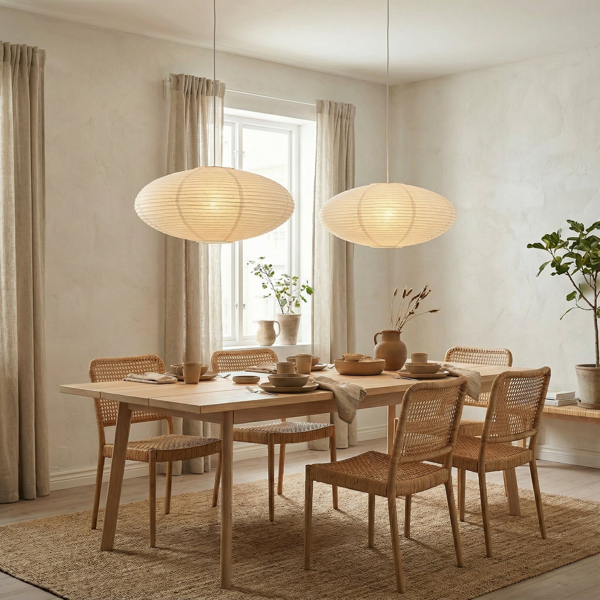 Wabi's Paper Pendant Light | Contemporary Ceiling Light 4