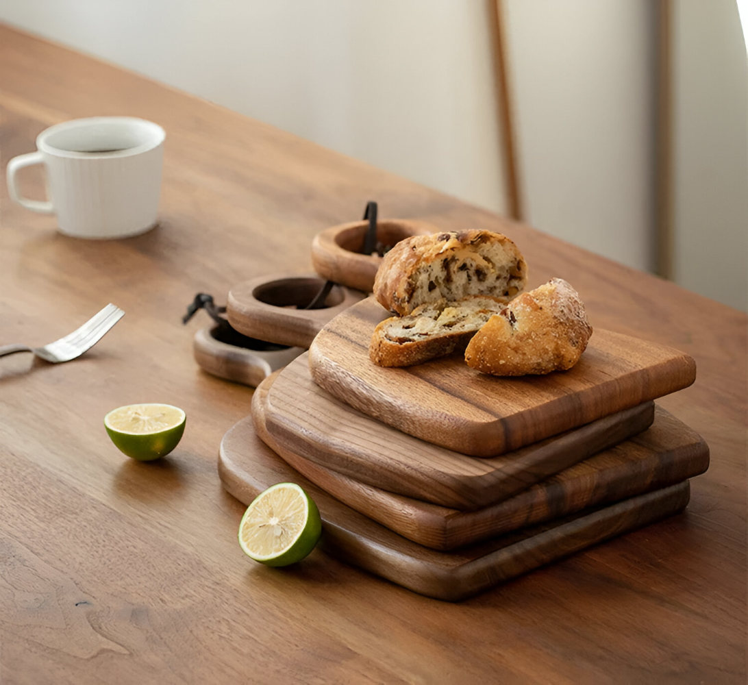 Caldrino – Walnoot Houten Snijplanken Set Van 2