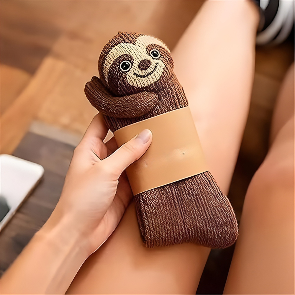 Kuschelige Haussocken mit Tierdesign für kalte Tage