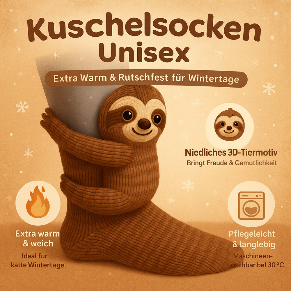 Kuschelige Haussocken mit Tierdesign für kalte Tage