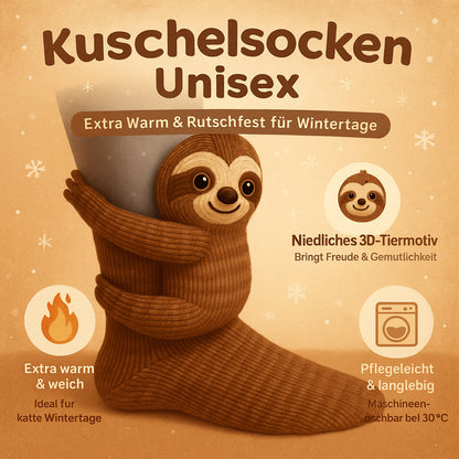 Kuschelige Haussocken mit Tierdesign für kalte Tage