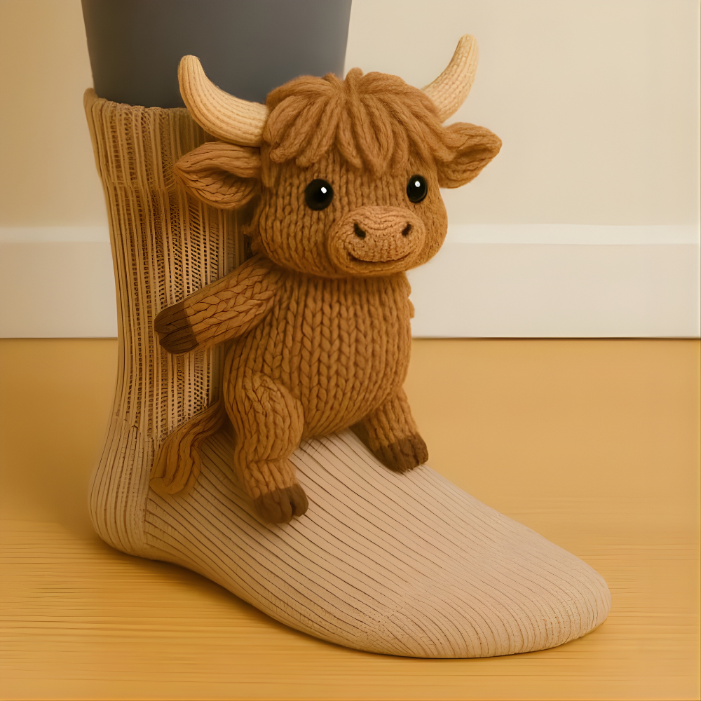 Kuschelige Haussocken mit Tierdesign für kalte Tage