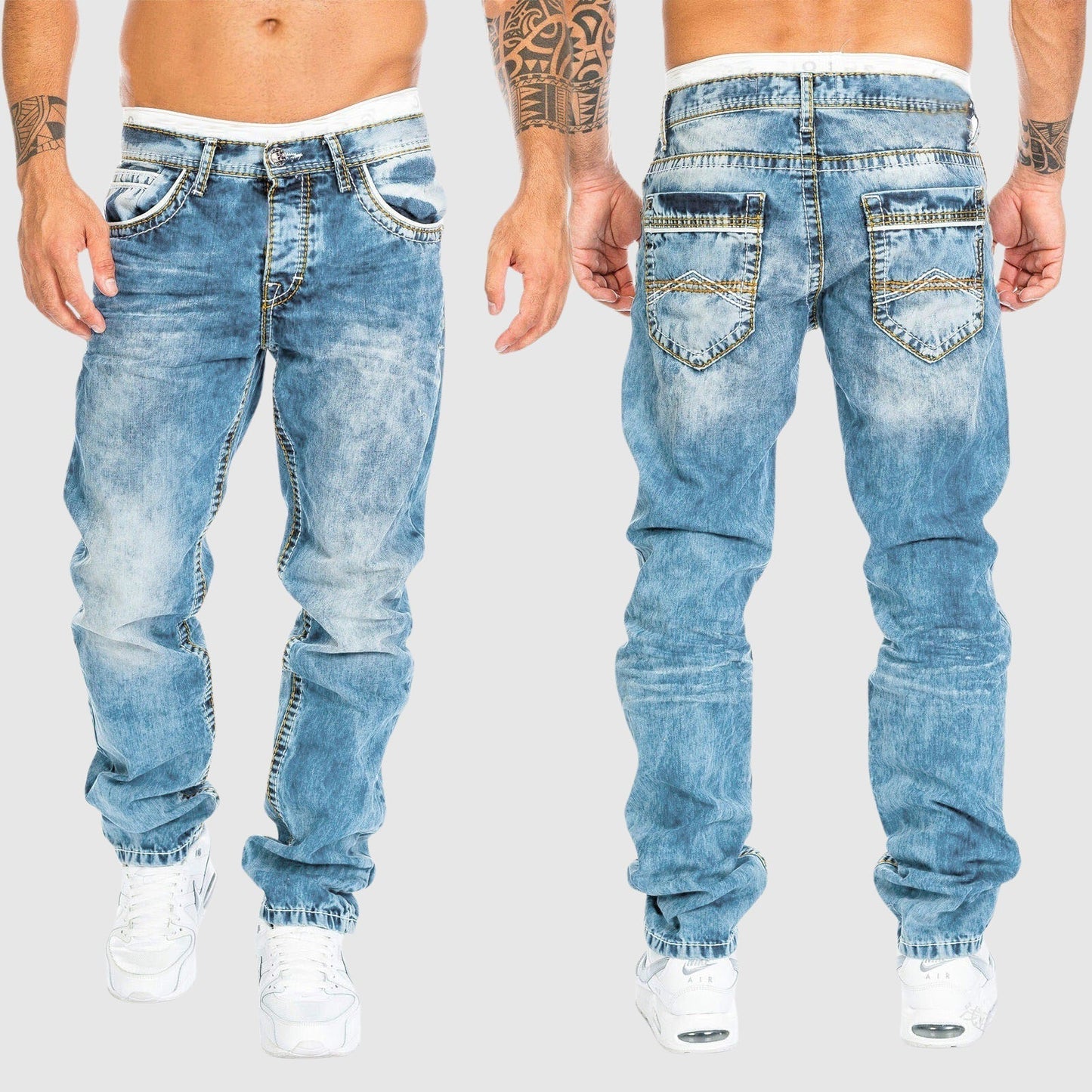 Liam | Vintage Fade Relaxed Fit Denim Jeans