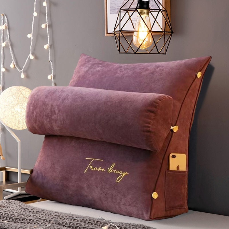 Reading Pillow – Triangular Support Cushion with Soft Foam and Comfortable Backrest