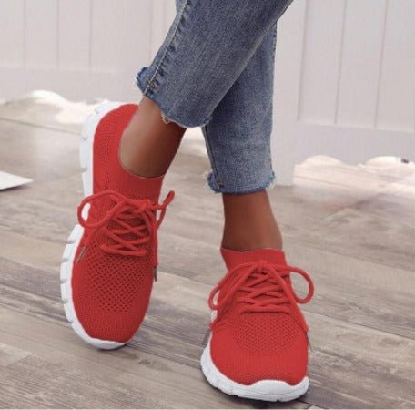 Women's Casual Lace-Up Lightweight Sneakers Running Shoes