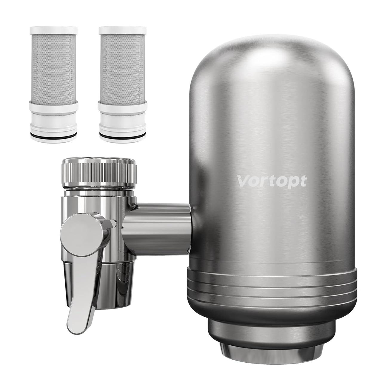 Household Kitchen Splash-proof Water Filter Chlorine Removal Activated Carbon Purification Water Filter