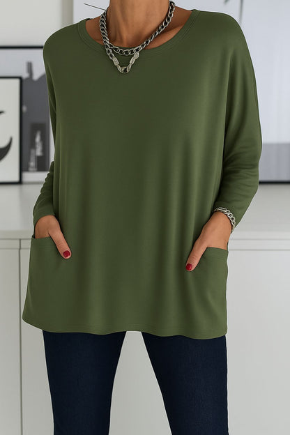 Julieta | Suéter Largo Oversize con Bolsillos