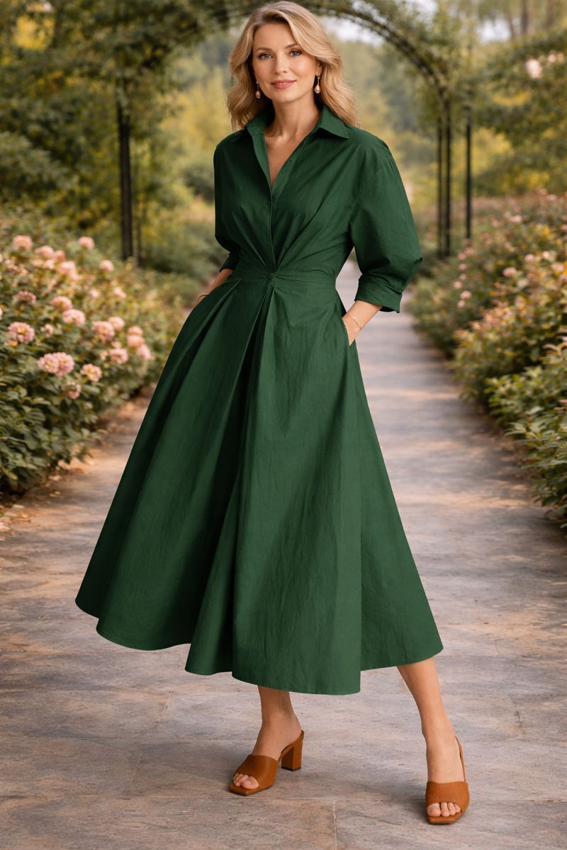 Violeta | Rochie Maxi Fluida cu Împachetare în Față
