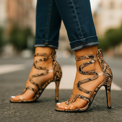 Nophia - Elegante Sandalo Con Tacco Alto