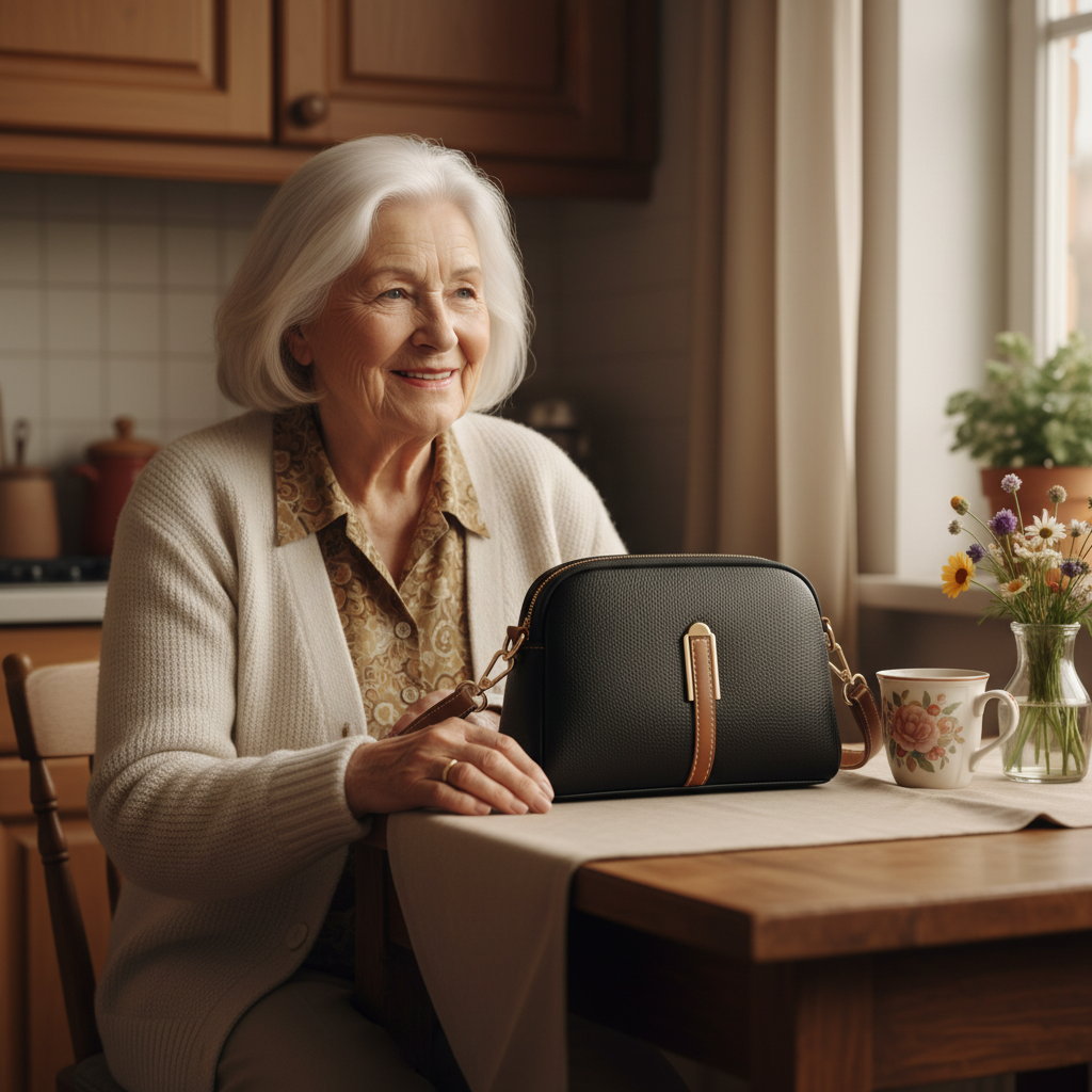 Diana Leather Crossbody Bag