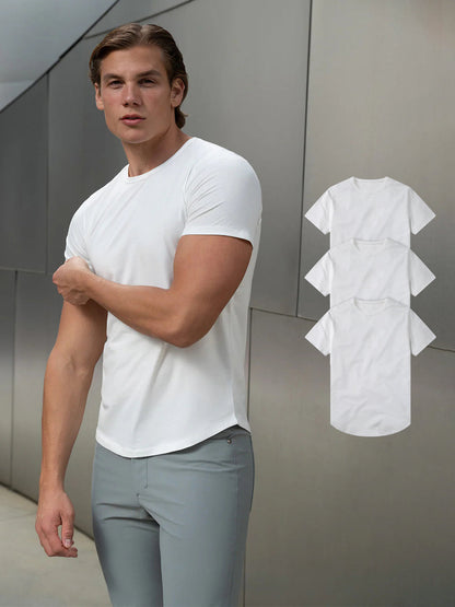 3-Pack KYAN Curved-Hem Shirt Korte Mouwen