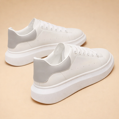 Men's Leather Platform Street Style Sneakers
