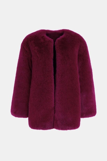 Winter – Plush Faux Fur Coat