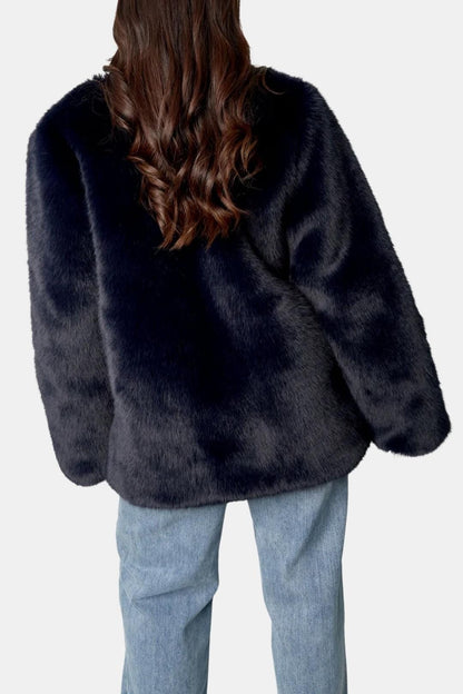 Winter – Plush Faux Fur Coat