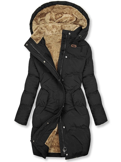 Wintermantel Damen | Langer Parka mit Kapuze | Warm & Winddicht für kalte Tage