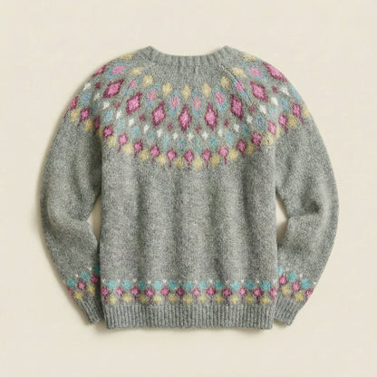 Women’s Knit Cardigan – Button-Front Design with Patterned Detail