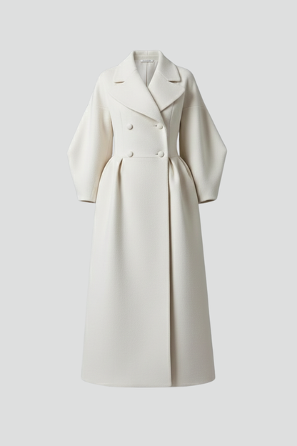 Zoey | Women’s Elegant Long Coat with Lapel Collar
